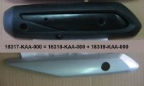 Накладка выхлопной трубы защитная SYM Jet4 125; Jet4 50; SYMPHONY 125SR; SYMPHONY 50 SPORT; ORBIT 50 AV05W1-S; ORBIT 50 AV05W-6; ORBIT 125 18317-KAA-000 ― | SYM-CENTER.ru - Мототехника SYM, запчасти, сервис