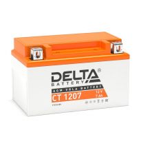 АКБ DELTA CT 1207 12V/7Ah YTX7A-BS ― | SYM-CENTER.ru - Мототехника SYM, запчасти, сервис